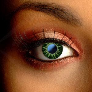 green shimmer color contact lenses