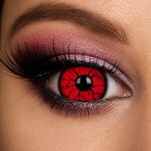 Red Rage Mini Sclera 17mm Contact Lenses