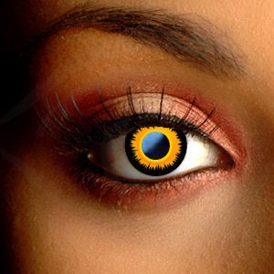 orange werewolf contact lenses